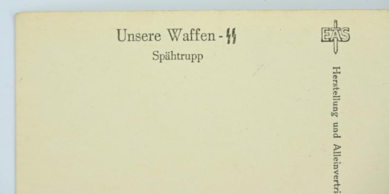 German Waffen-SS Kriegsberichter Postcard 'Unsere Waffen-SS'