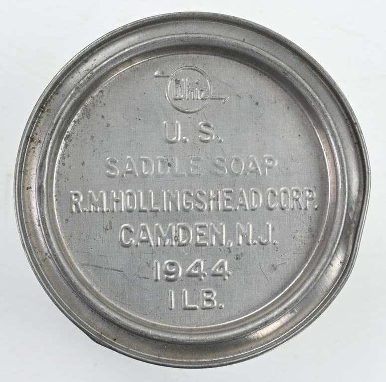 US WW2 Tin Can of Saddle Soap