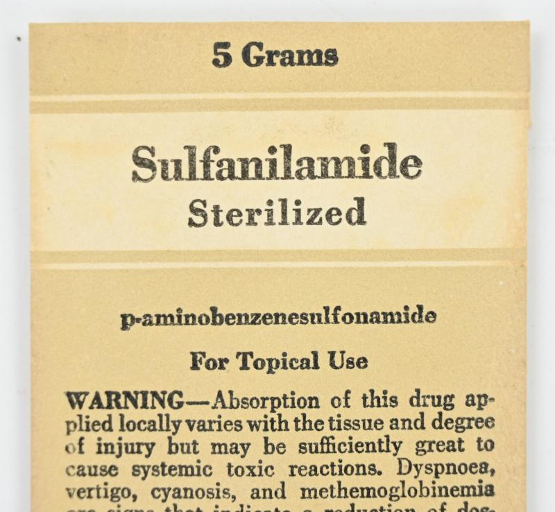 US WW2 Upjohn Sulfanilamide Package