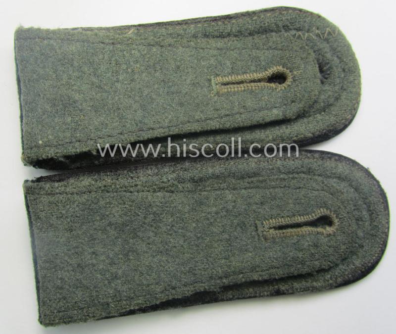 Pair of early- (ie. pre-) war-period WH (Heeres), 'M36'- (ie. 'M40-) pattern (rounded-style) 'cyphered' NCO-type shoulderstraps as was intended for a: 'Feldwebel u. Mitglied des Eisenbahn-Pionier-Ersatz-Bataillon 4'