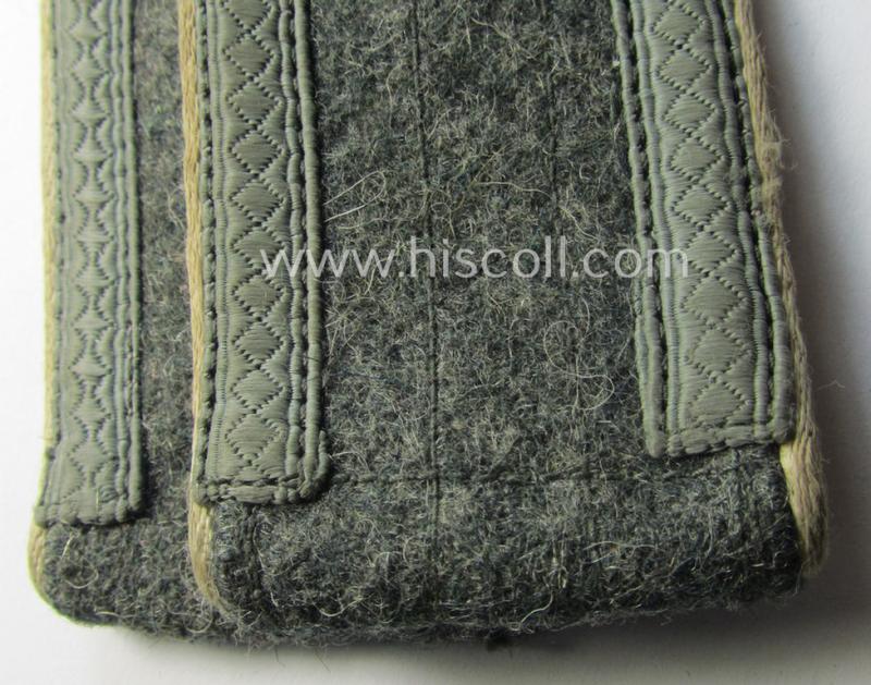Superb - and/or fully matching! - pair of typical later-war-period- (ie. 'M44'-pattern) WH (Heeres) NCO-type shoulderstraps as was intended for usage by an: 'Unteroffizier eines Infanterie-Regiments'