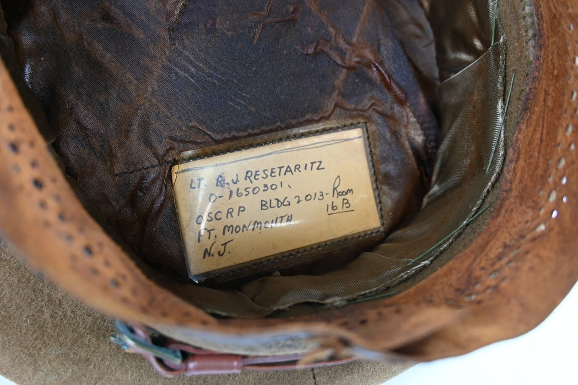 US WW2 Officers Cap R.J. Resetaritz