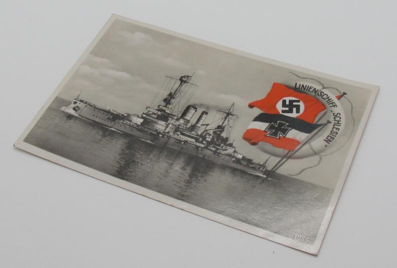 Postcard "Line ship Silesia" (Linienschiff Schlesien)