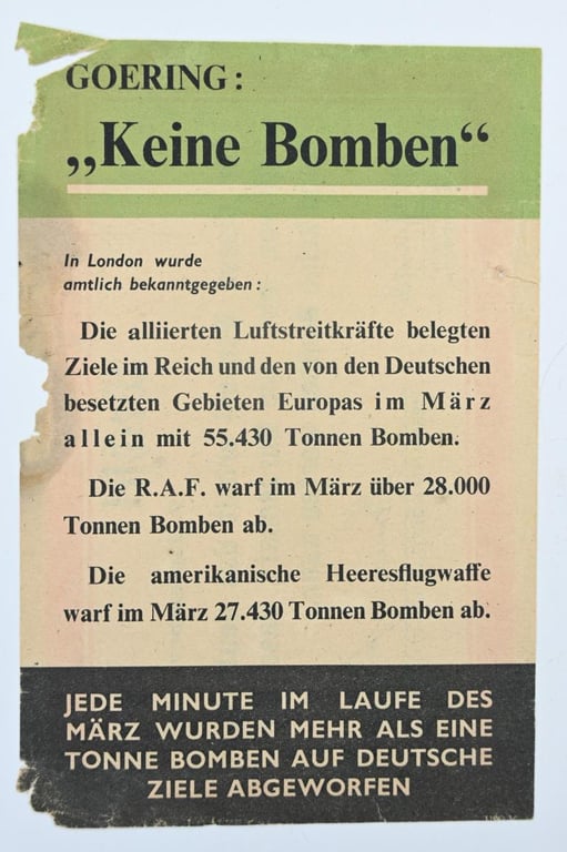 US WW2 Droppingsflyer 'Wechsel'