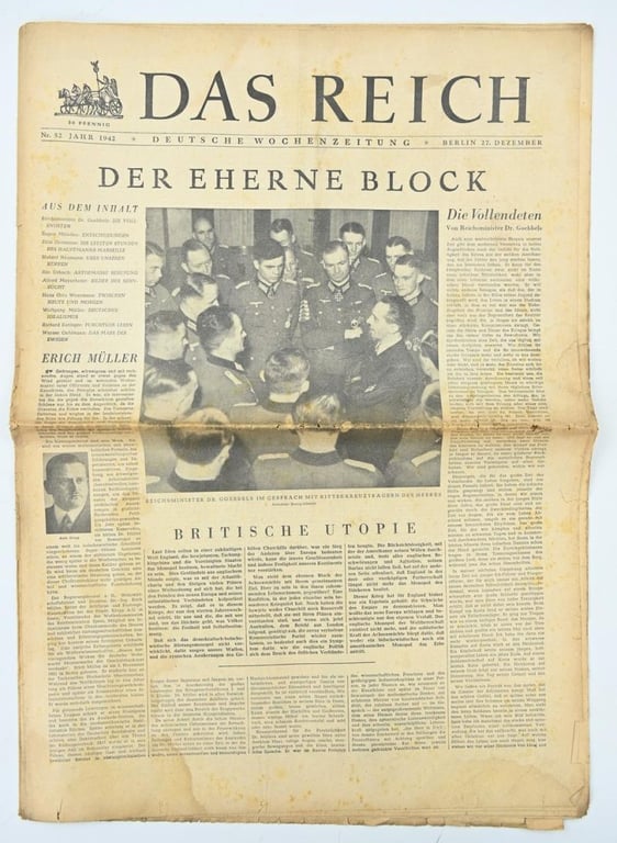 German Newspaper “Das Reich” 27 December 1942