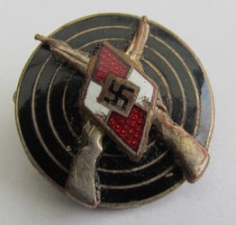 Hitler Youth ( HJ ) Shooting Badge 'RZM...