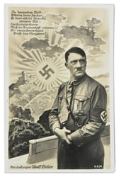 German Third Reich Adolf Hitler Postcard