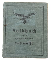 German LW Soldbuch Flakabteilung 768