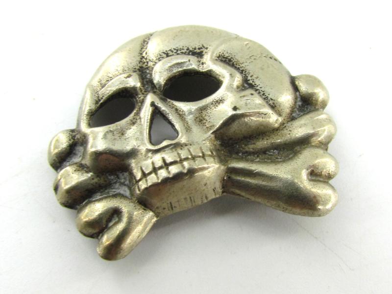 Early Allgemeine SS visor cap skull