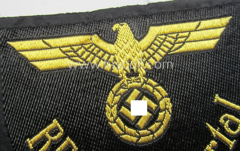 'DRB'- (ie. 'Deutsche Reichsbahn'-) related arm-eagle (ie. 'Ärmeladler'): 'RBD Wuppertal' (or: 'Wehrmacht-Reichsbahndirektion Wuppertal')