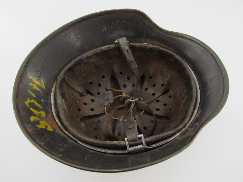 M35 Luftwaffe double decal ‘Normandy’ camouflage helmet SE64