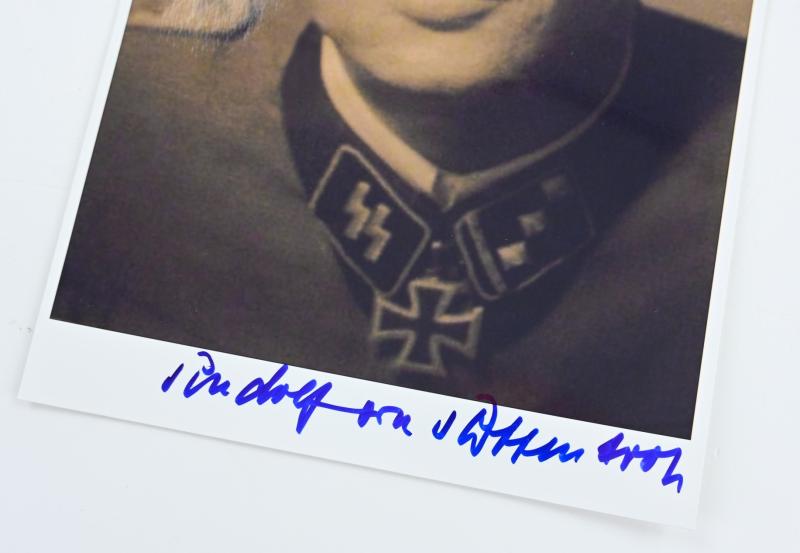 Signature of Waffen-SS KC Recipient 'Rudolf von Ribbentrop'