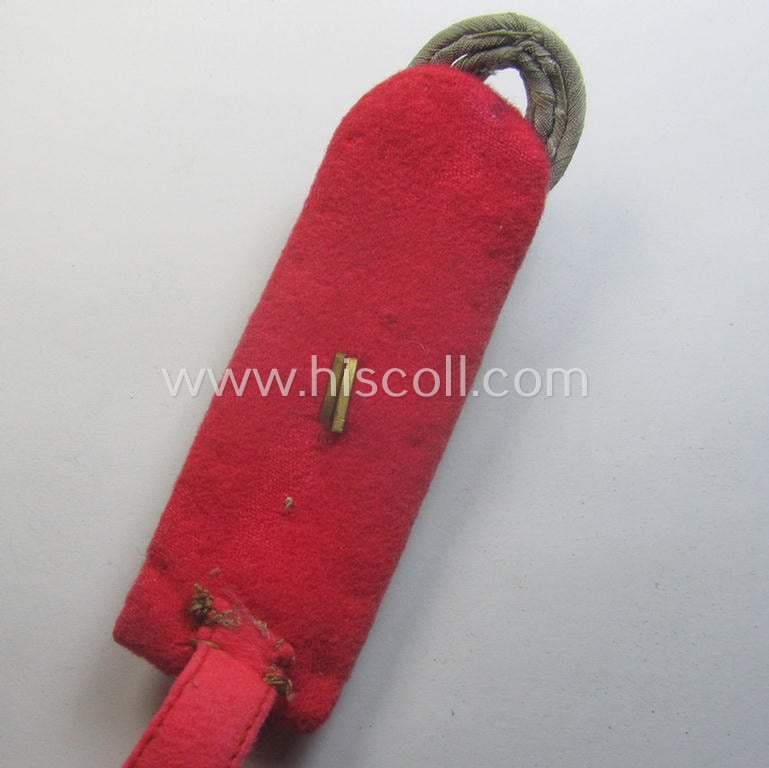 Single, WH (Heeres) 'cyphered', officers'-type shoulderboard: 'Major des Panzer-Rgts. 7'