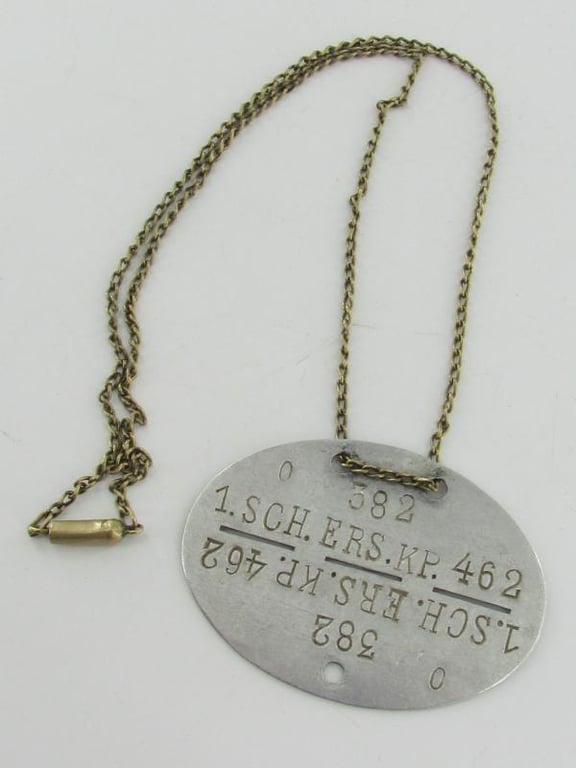 Erkennungsmarke ( EKM ) Infanterie-Ersatz-Bataillon 462