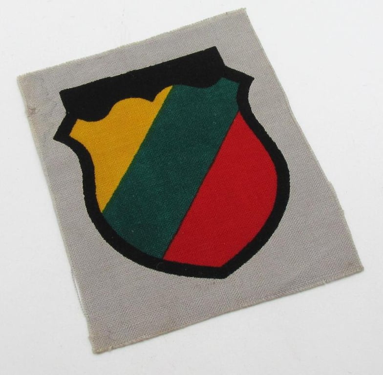 Wehrmacht ( Heer ) Printed 'Lithuanian' Volunteer Sleeve