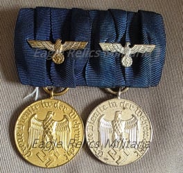 12 Year and 4 year Mounted Service Awards