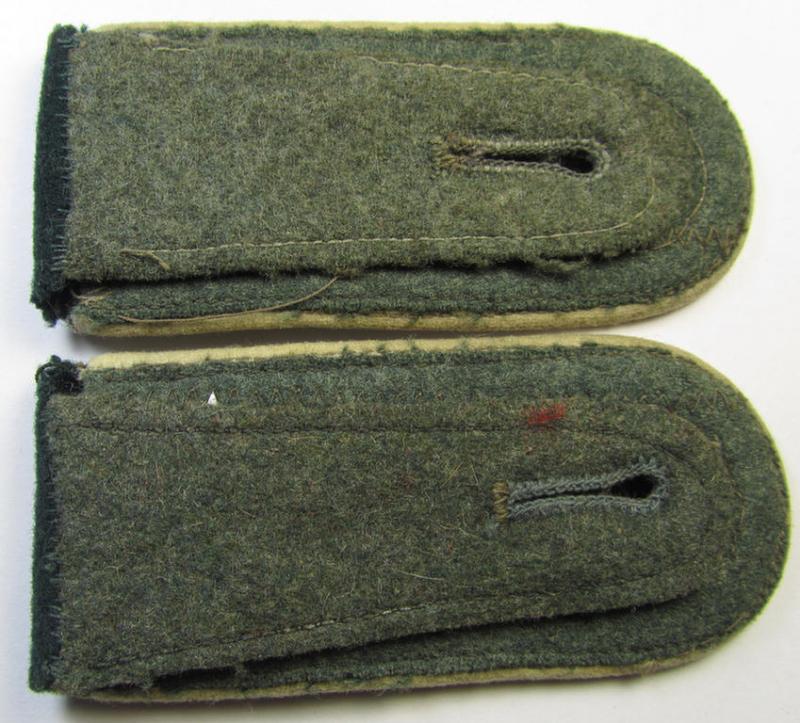 Superb - and fully matching! - pair of WH (Heeres), early- (ie. pre-) war-period- (ie. 'M36 o.40'-pattern) 'cyphered' NCO-type shoulderstraps as was intended for - and worn by! - a: 'Feldwebel des Wachbatallions Berlin'