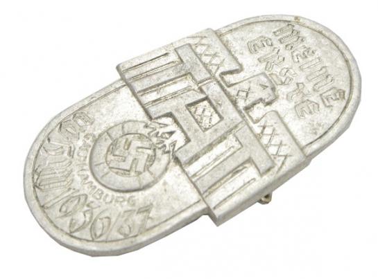 German WHW Badge Gau Hamburg 1936/37