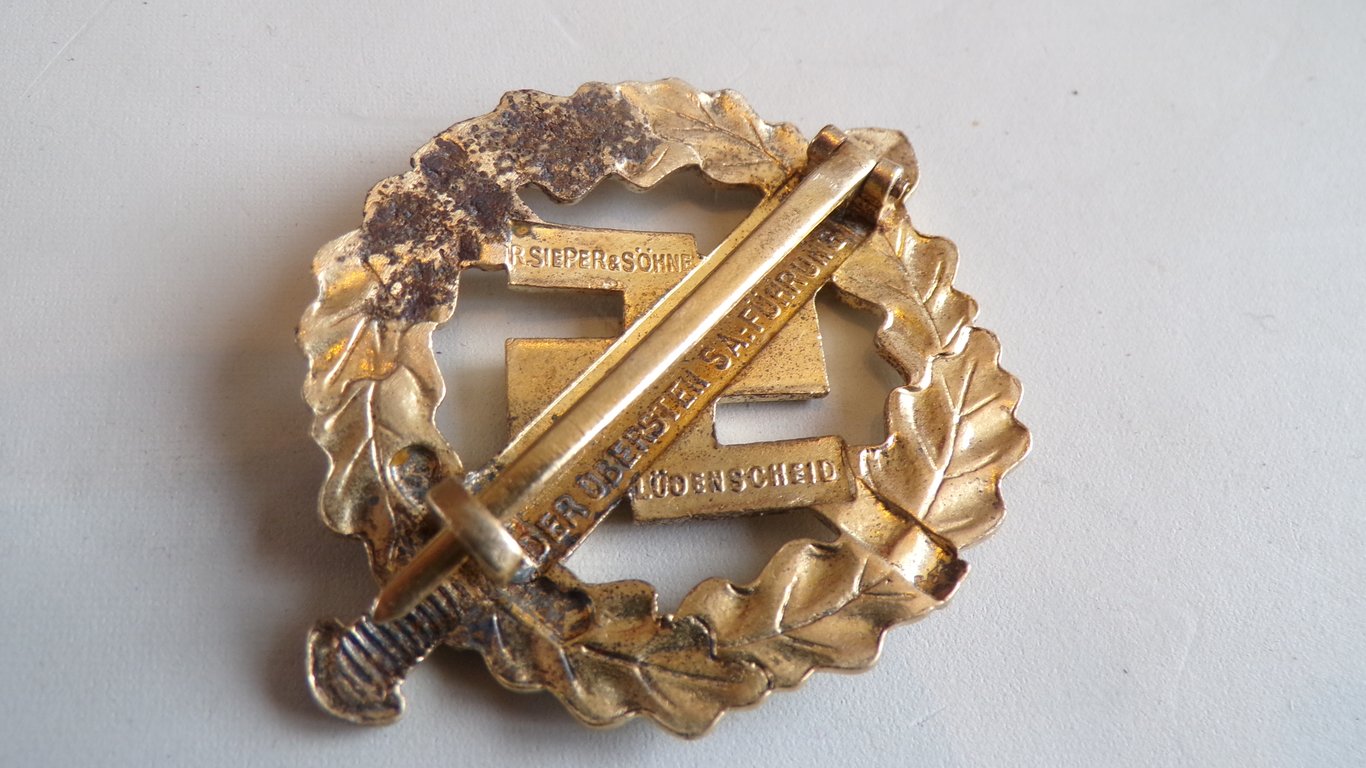Early SA Sports Badge in Gold (Oberste SA-Führung)