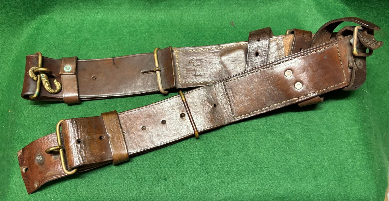 Infantry Equipment Pattern 1914 British made Waist Belt Dated 1915