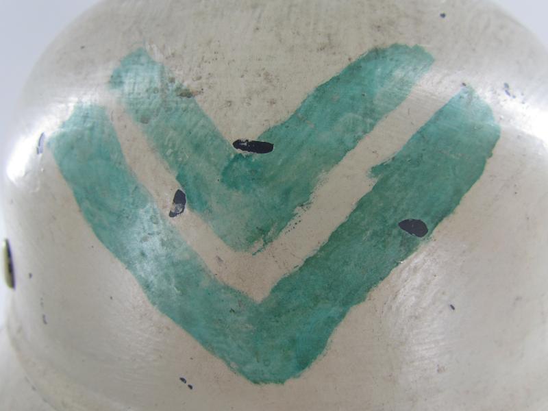 Original Steel Air Raid Gladiator Helmet Used by THW