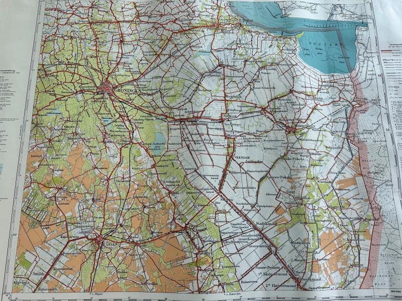 German issue map 1:100 000 Groningen (The Netherlands)