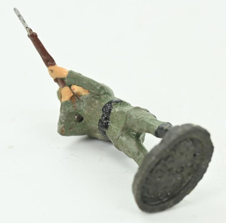 German Elastolin Toy Figure 'Shooting Soldier'