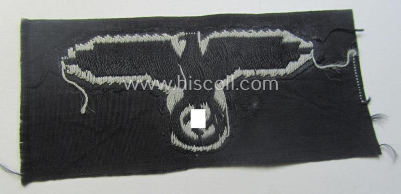 Waffen-SS, 'BeVo'-woven-style skull- and cap-eagle-set (ie. 'Totenkopf- u. Adler-Effektensatz für Schiffchen o. Einheitsfeldmütze')