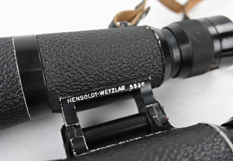 German WH 7x56 Panzer Binocular in Presstoff Case 1945