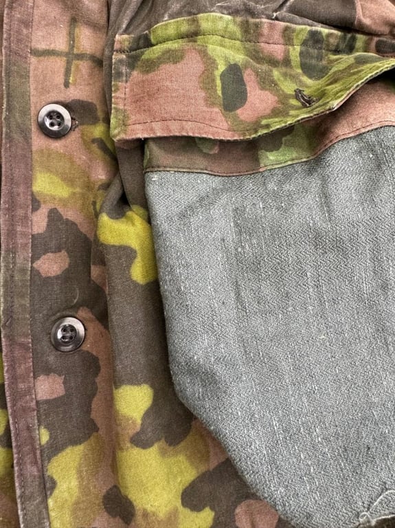 Waffen SS M42 Planetree 1/2 smock, field modified!