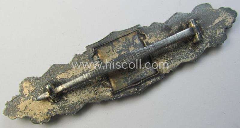 Attractive, so-called: 'Nahkampfspange in Silber' (or: silver-class close-combat clasp ie. CCC), being a neatly maker- (ie. 'R.S.'-) marked- and/or non-converse version (by the maker- ie. 'Hersteller': 'Rudolf Souval')