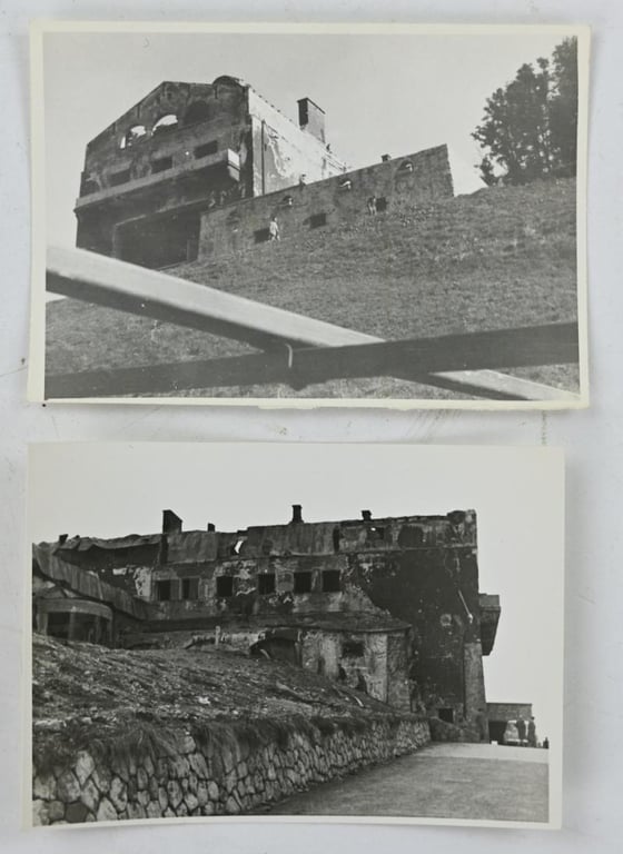 US WW2 Picture of the destroyed Adolf Hitler Berghof