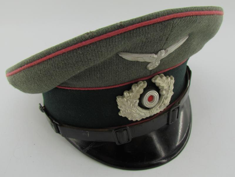 Wehrmacht Heer Panzer EM/NCO Visor Cap (Schirmmütze) – G. Teufel Sohn, 1937