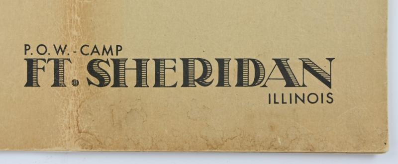 US WW2 POW Camp Book 'Ft. Sheridan'