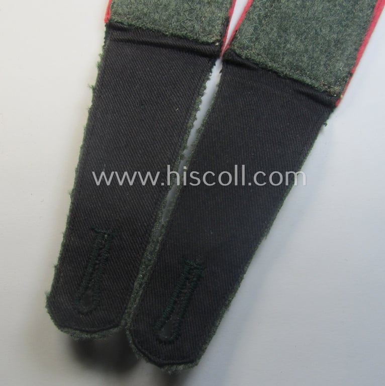 Pair of WH (Heeres) neatly 'cyphered', so-called: 'M40'-pattern NCO-type shoulderstraps: 'Unteroffizier des Panzer-Schützen-Rgts. 12'
