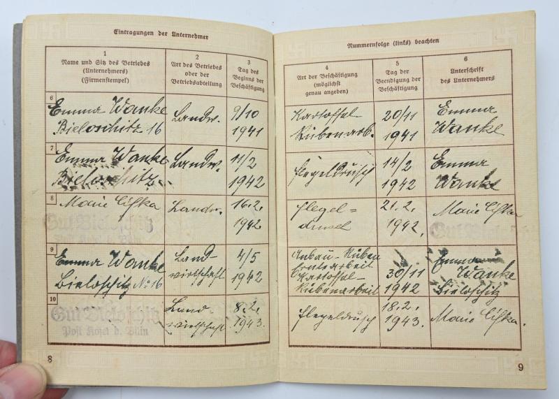 German Third Reich Workerspass
