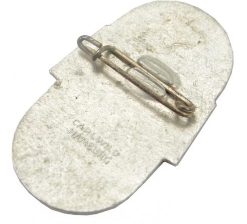 German WHW Badge Gau Hamburg 1936/37