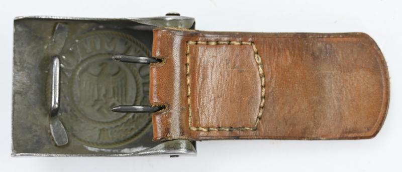 German WH Beltbuckle with Tab 'E.Schneider'
