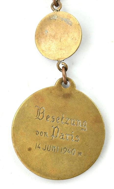 German WH Keychain 'Occupation of Paris 1940'