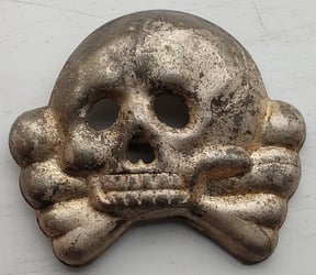 WW2 Heer Kavallerie cap skull for 5th Reiter...
