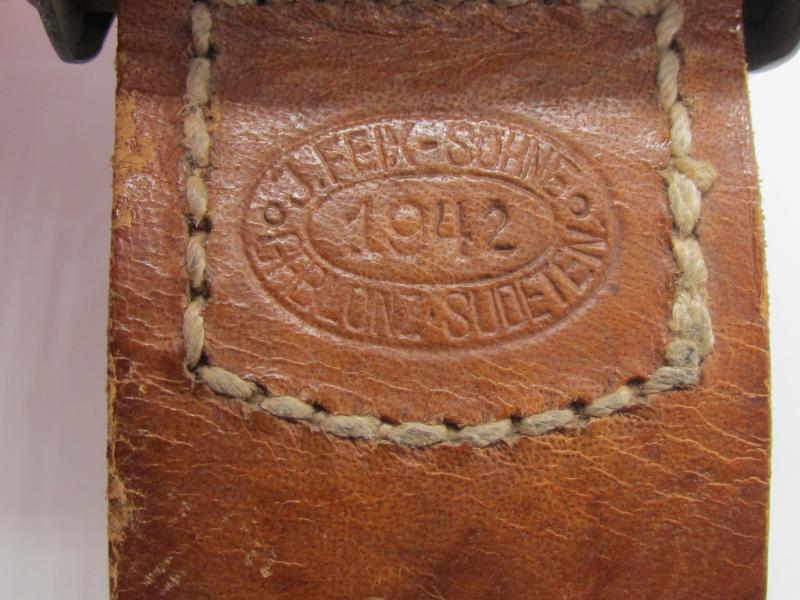 Wehrmacht (Heer) steel buckle by JFS 1942