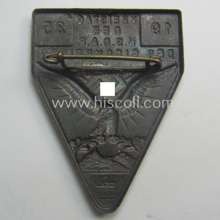 Commemorative - quite unusual! - N.S.D.A.P.-related 'tinnie': 'Kreistag der N.S.D.A.P. des Siegkreises - 1935'