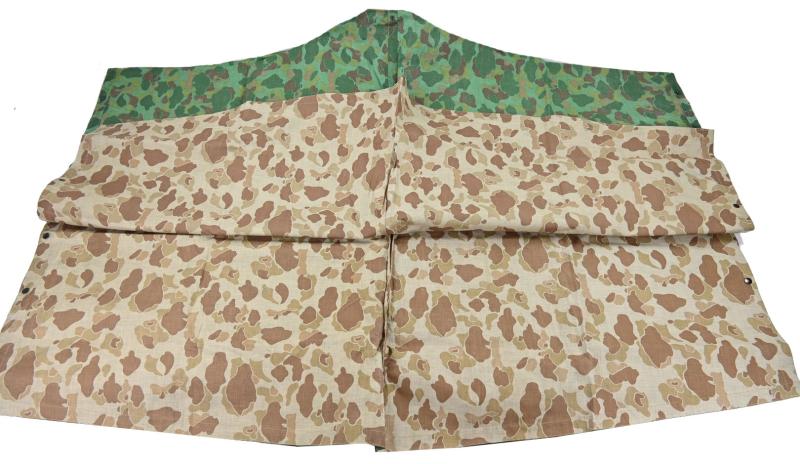 US Navy WW2 Camouflage Shelter /Rain Poncho