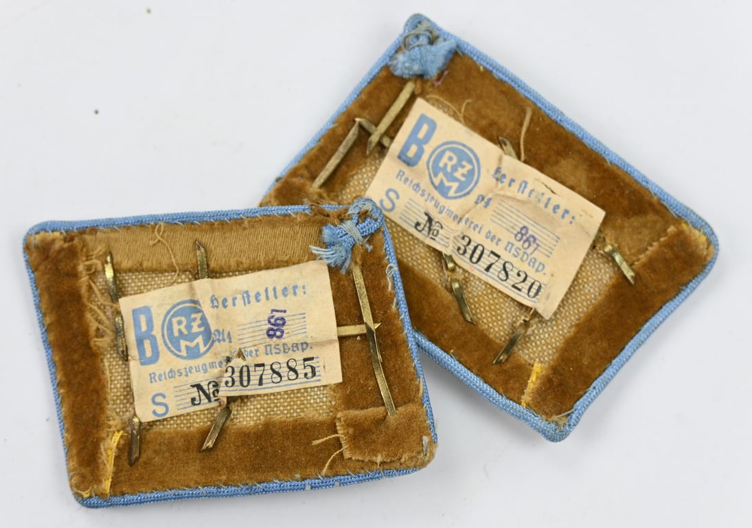German NSDAP Collar Tab Set 'Obergemeinschaftsleiter'