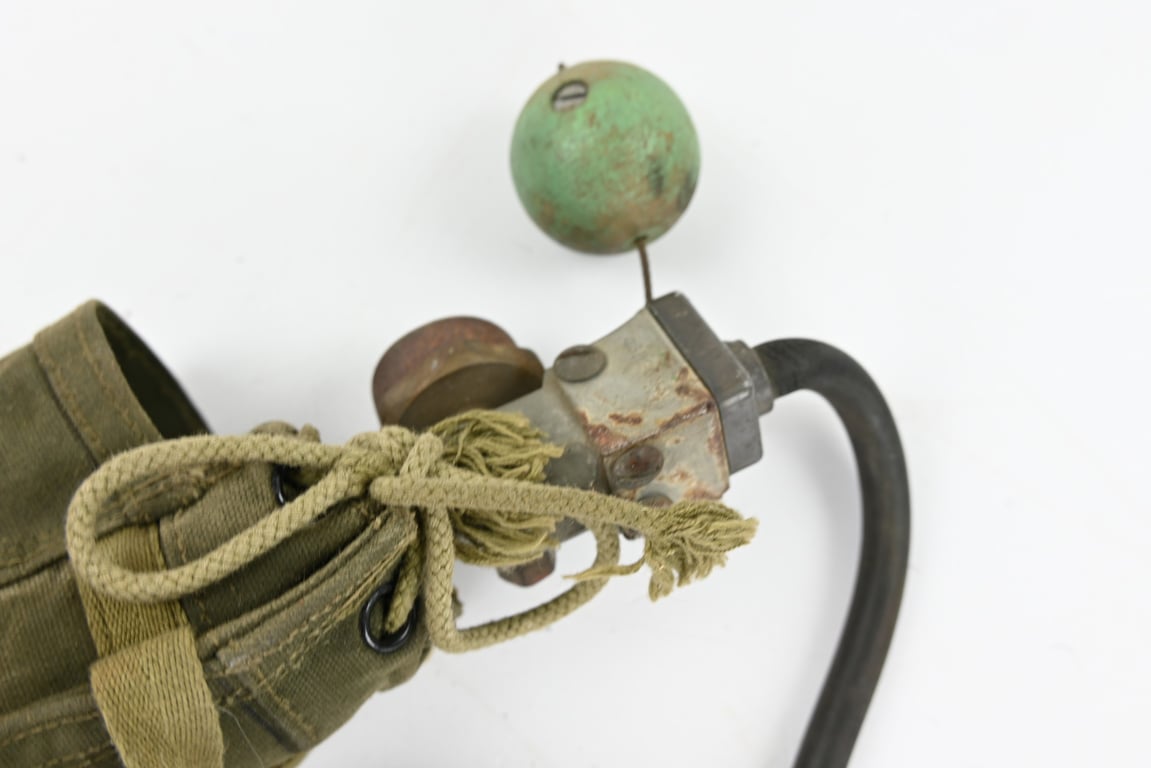 USAAF WW2 H-2 Bailout Oxygen Bottle and carrier
