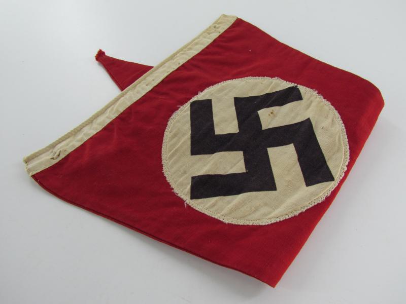 German Third Reich Era Double Sided Triangle Pennant