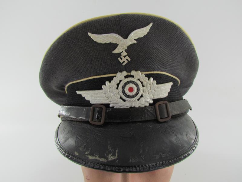 Luftwaffe Hermann Göring Regiment NCO Visor Cap...Rare