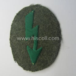 WH (Heeres) trade- and/or special-career-insignia ie. hand-embroidered 'signal-blitz'...