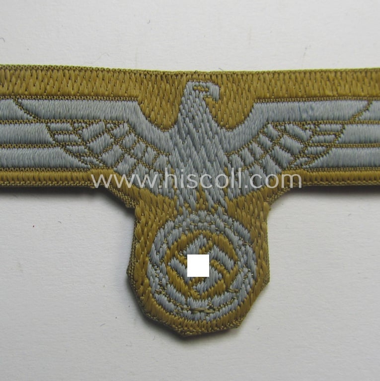 Neatly pre-confectioned, WH (Heeres) 'tropical-issue' (ie. DAK or: 'Deutsches Afrika Korps'-related-) side-cap-eagle that comes in a still 'virtually mint'-, condition