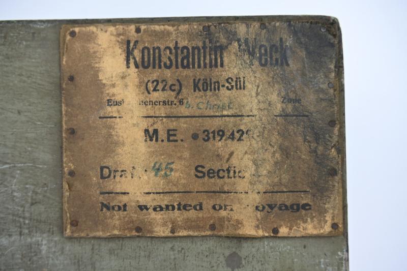 German WW2 POW Suitcase 'Konstantin Weck'